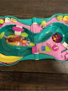 💦 Vintage 1995 Polly Pocket Splash ’n Slide Water Park – Bluebird COMPLETE